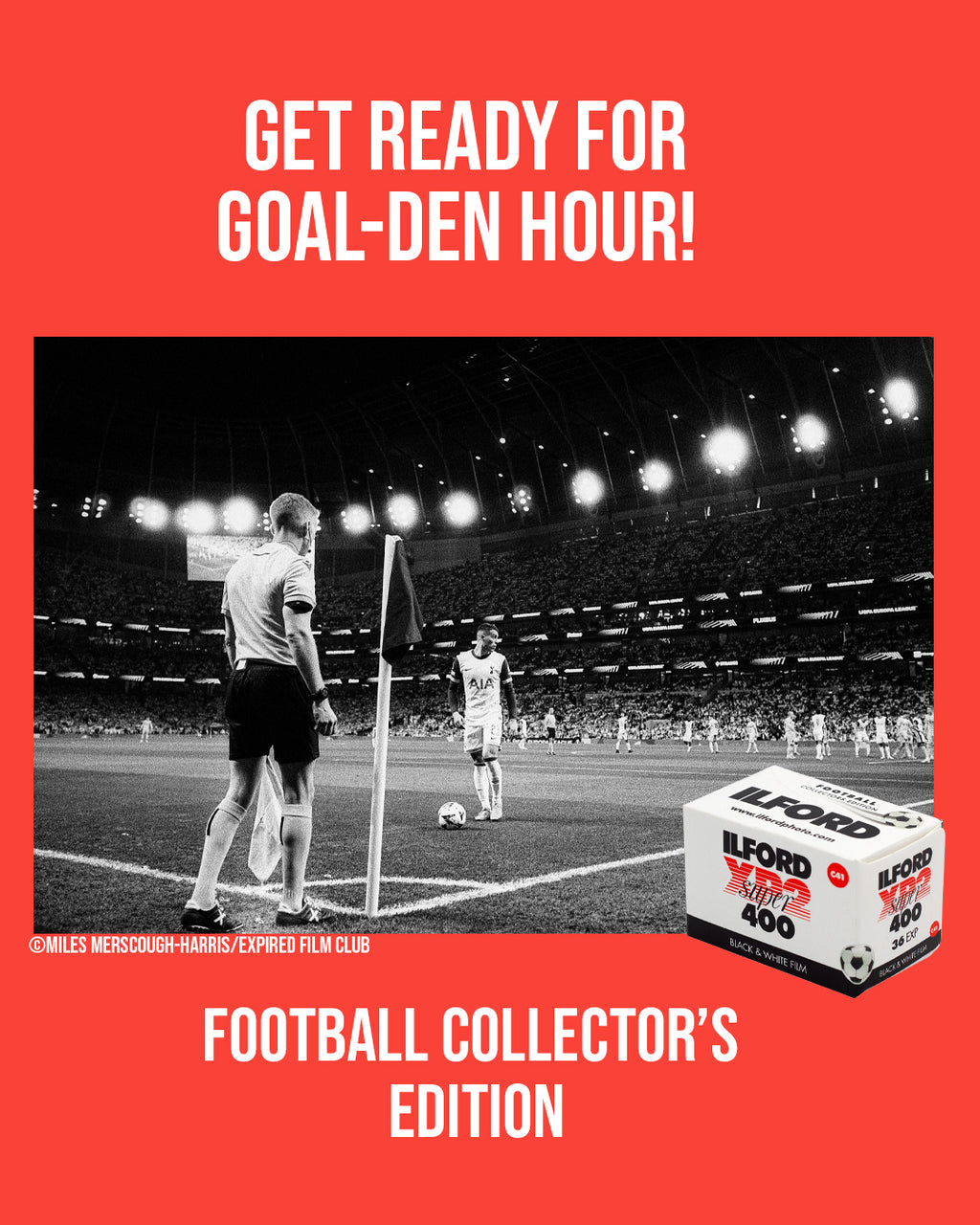 Ilford XP2 Super - Football Edition -  135-36 B&W Film (C41)
