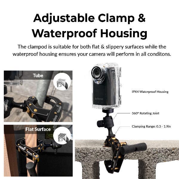 Brinno BCC300 Timelapse Construction Camera Clamp Kit
