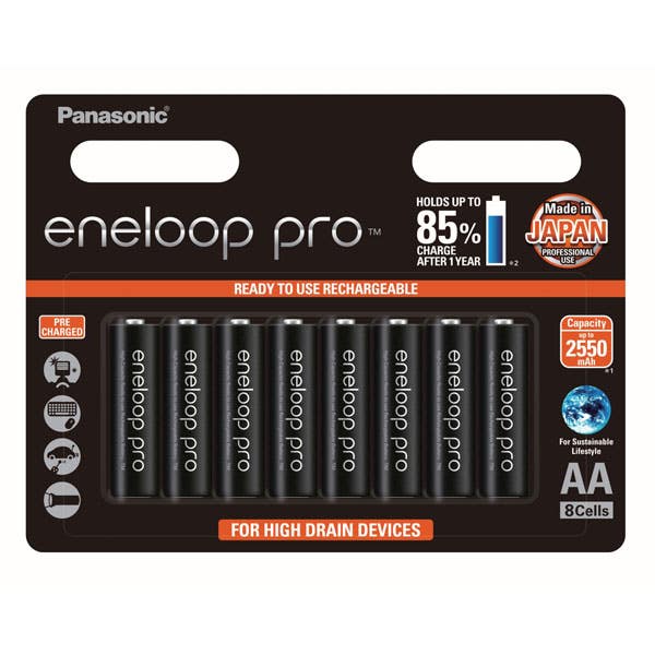 Eneloop PRO AA BLISTER 8 pk 2550mAh