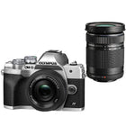 Olympus OM-D E-M10 Mark IV Silver Twin Kit with 14-42mm & 40-150mm