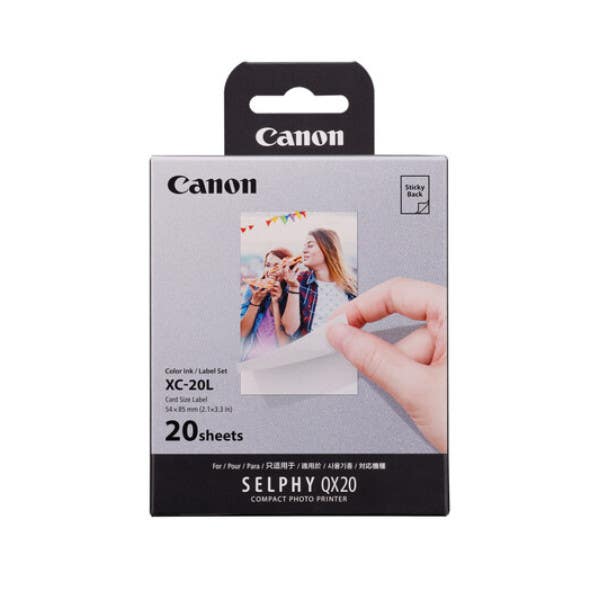 Canon XC-20L Card Size Label For QX20 - 20 Sheets