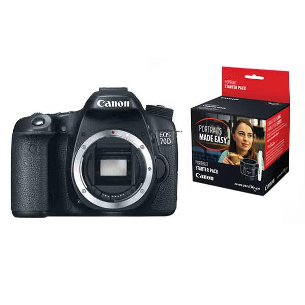 Canon EOS 70D + EF 50mm Portrait Pack