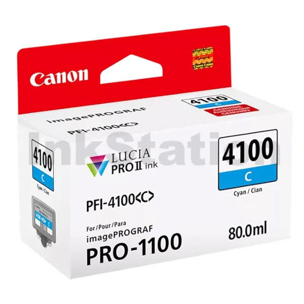 Canon PFI4100 C Cyan Ink For PRO1100
