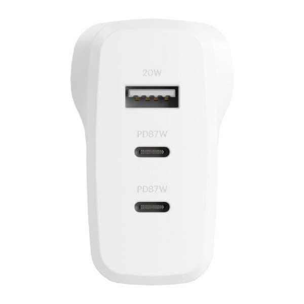 Cygnett PowerMaxx 87W USB/USBC Multi Port Wall Charger - White