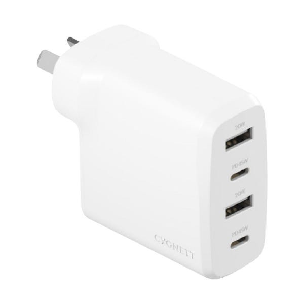 Cygnett  Powerplus 45W USB/USBC Multi Port Wall Charger - White