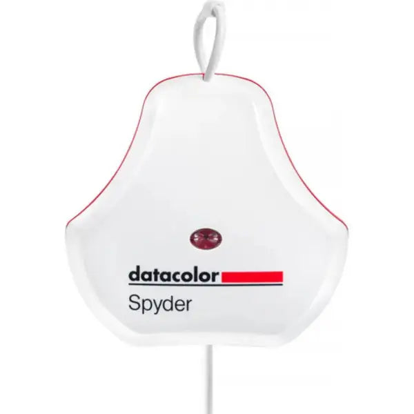 Datacolor Spyder color calibration device on a white background