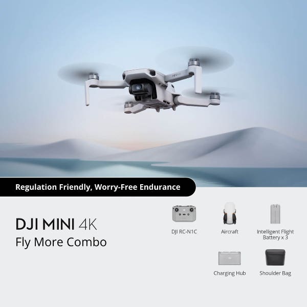 DJI Mini 4K Drone - Fly More Combo