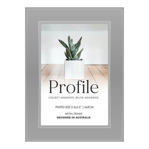 Profile Metal Eternal Silver 2.5x3.5" Photo Frame