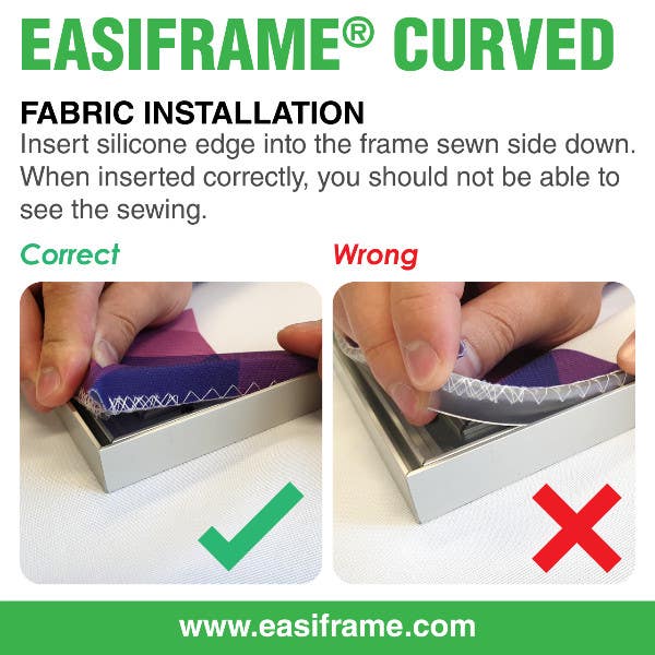 Easiframe Cyclorama Curved Background Fabric - Chroma Key Green