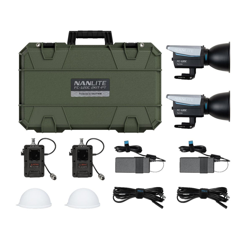 Nanlite FC-120C LED Twin Kit with Hard Case