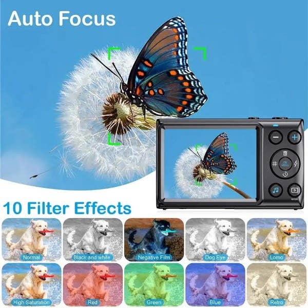 Firefly PIXUS Digital Camera Kit w/32GB Card & Case - Black