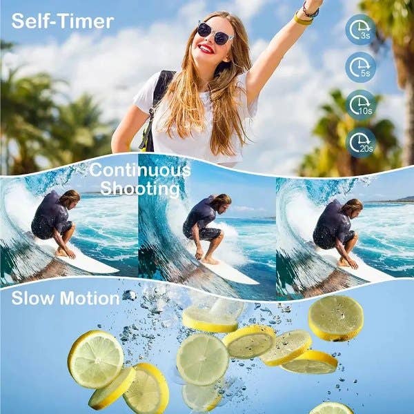 Firefly PIXUS Digital Camera Kit w/32GB Card & Case - White