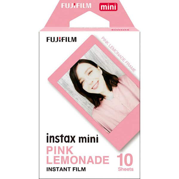 Fuji Instax Mini Instant Film 10 Shot - Pink Frame
