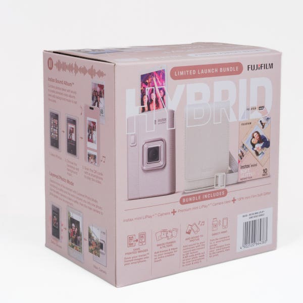 Fujifilm Instax LiPlay+ Instant Camera Bundle - Sand Beige