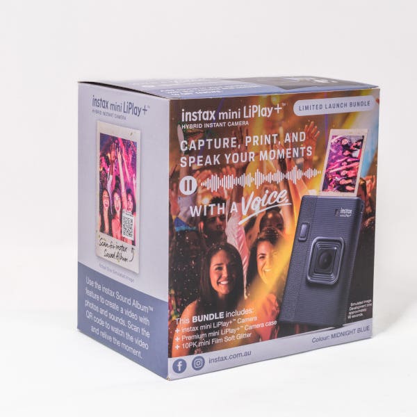 Fujifilm Instax LiPlay+ Instant Camera Bundle - Midnight Blue