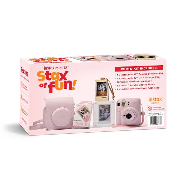 Fujifilm Instax Mini 12 Instant Photo Kit - Pink