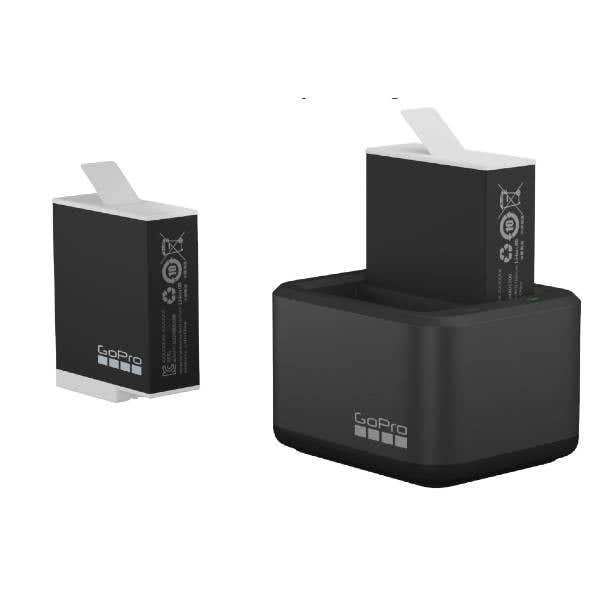GoPro Dual Battery Charger Kit w/2x Batteries For Hero 12/11/10/9