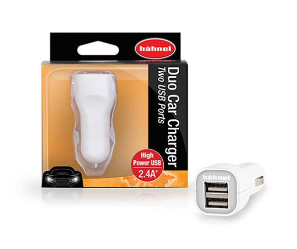 Hahnel Duo Car Travel USB Charger - 2x USB Ports