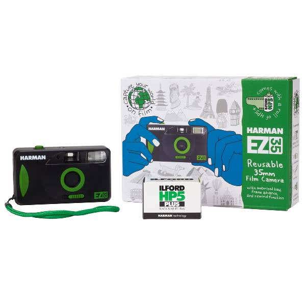 Harman EZ Motorised 35mm Camera w/ 1x B&W 36exp Film