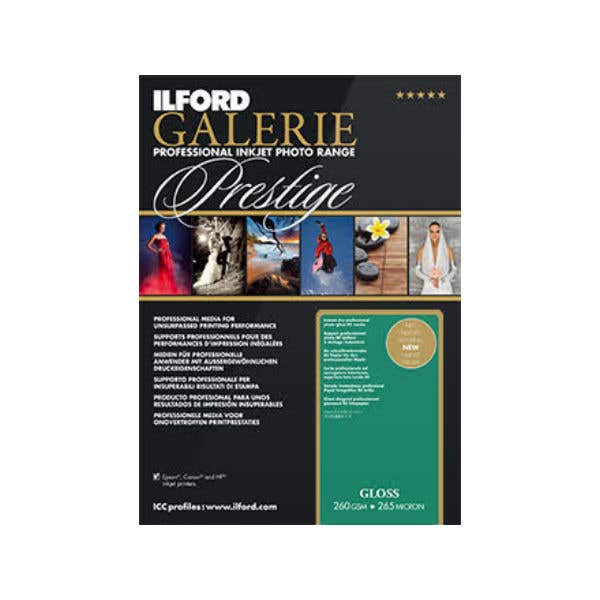 Ilford Galerie Prestige Gloss Inkjet Photo Paper A3+ 25 pk