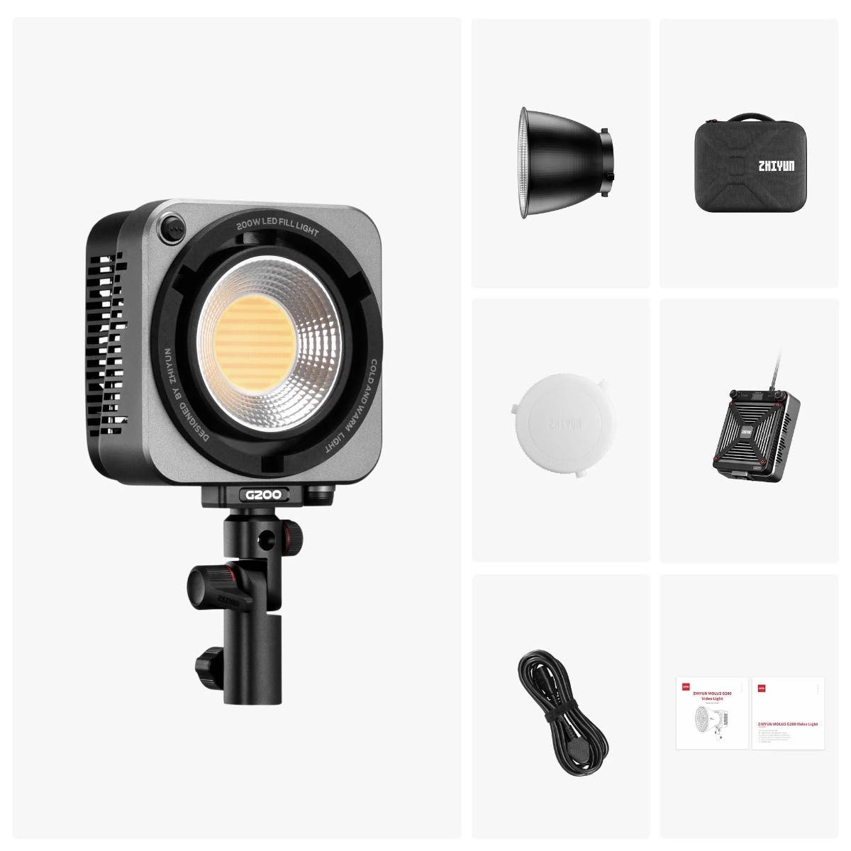 Zhiyun-Tech Molus G200 200W COB LIGHT – Ted's Cameras