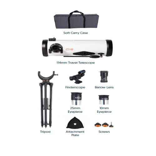 Accura 114mm Travel Scope Reflector Telescope