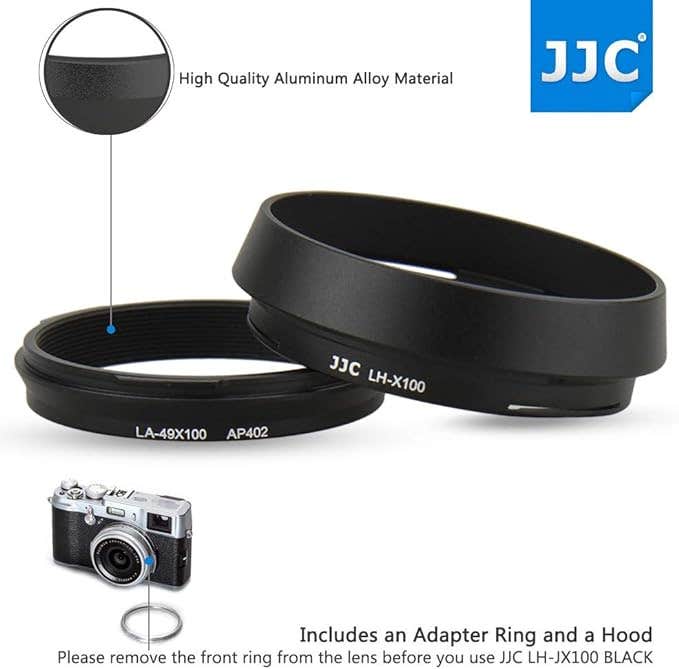 JJC Fujifilm LH-X100 Lens Hood with Adaptor Ring