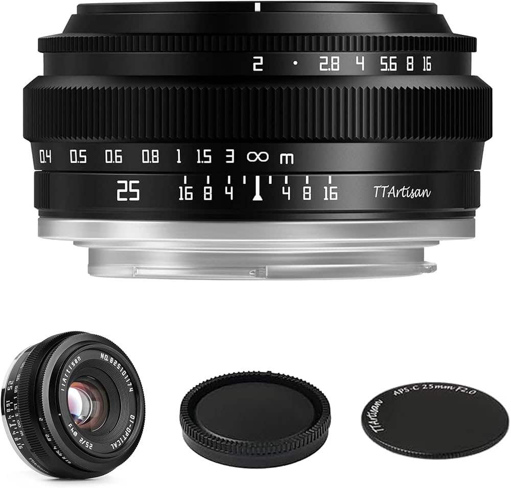 TTARTISAN MF 25mm F2 Fujifilm X APS-C LENS BLK