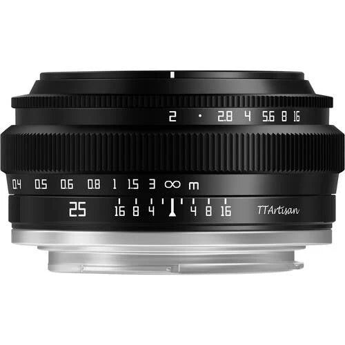 TTArtisan 25mm f/2 Micro 4/3s Mount Lens Black