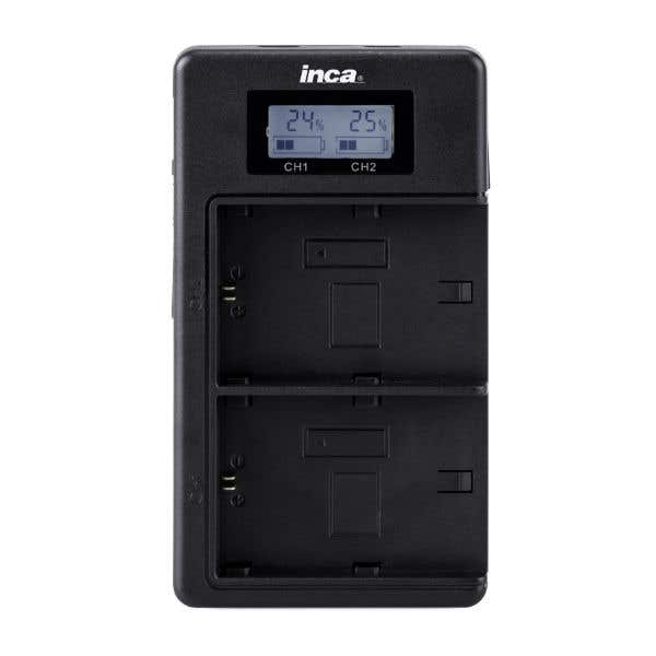 Inca USB Charger 2x Slots w/LCD - Canon NB-10L