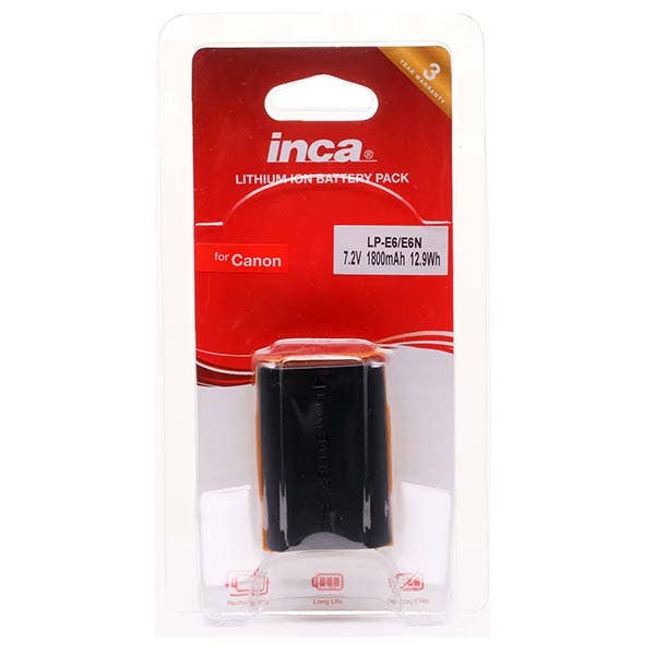 Inca Canon LP-E6N 1800Mah Lithium Battery