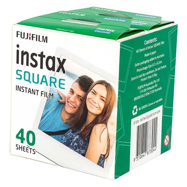 Fujifim Instax SQ Square Instant Film - 40 shots