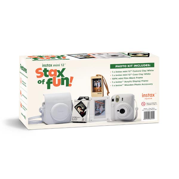 Fujifilm Instax Mini 12 Instant Photo Kit - White