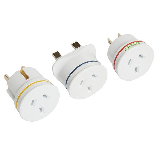 Korjo Adaptor Set - Europe, Great Brit & USA > AUS