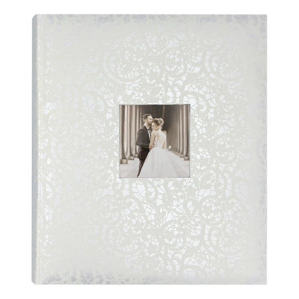 Lace Wedding  Slip-In Photo Album - 500 Photos (4x6")