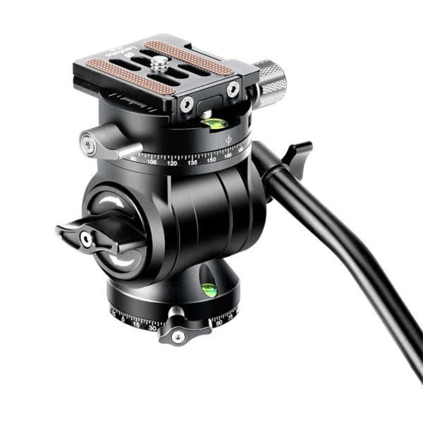 Leofoto BV-1R 48mm Base Fluid Video Head with Panning Clamp and Arca NP-50 Plate