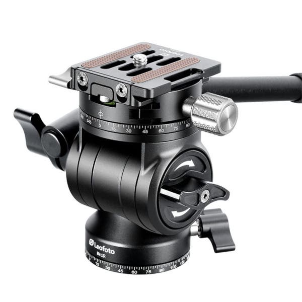 Leofoto BV-1R 48mm Base Fluid Video Head with Panning Clamp and Arca NP-50 Plate