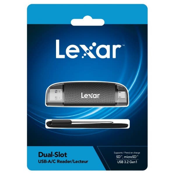 Lexar Dual Slot SD/Micro SD Card Reader USB 3.2 (USB-A & USB-C)