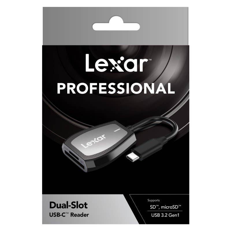 Lexar Pro Dual Slot SD/Micro SD Card Reader USB-C