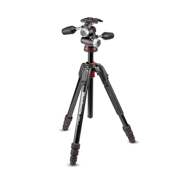 Manfrotto MK 190GOA4 + 3-Way Head Tripod