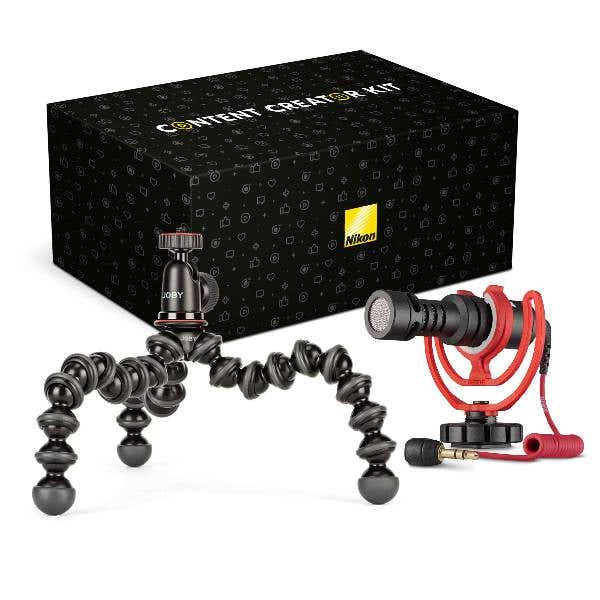 Nikon Content Creators Kit - Includes Joby 1K Kit Gorillapod + Rode VideoMicro