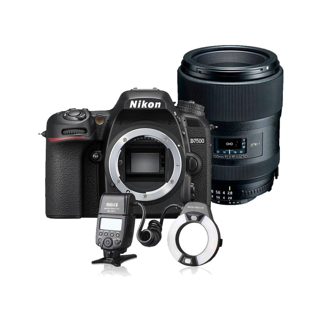 Nikon D7500 + Tokina 100mm F2.8 Macro & Meike MK-14EXT Ring Flash Kit