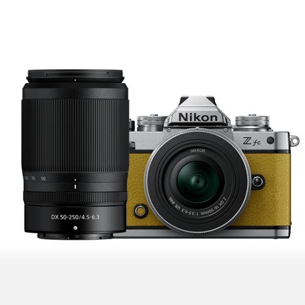 Nikon Z fc + 16-50mm & 50-250mm VR Twin Kit - Mustard