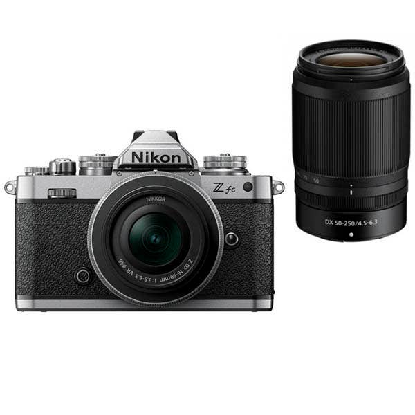 Nikon Z fc + 16-50mm & 50-250mm VR Twin Kit - Silver/Black