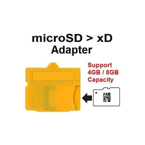 Glanz Olympus XD to Micro SD Adaptor with 2GB Micro SD