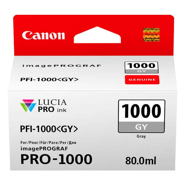 Canon PFI-1000GY Grey Ink Tank for Pixma PRO-1000