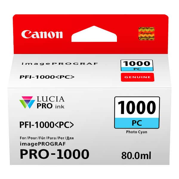 Canon PFI-1000PC Photo Cyan Ink Tank for - PRO-1000