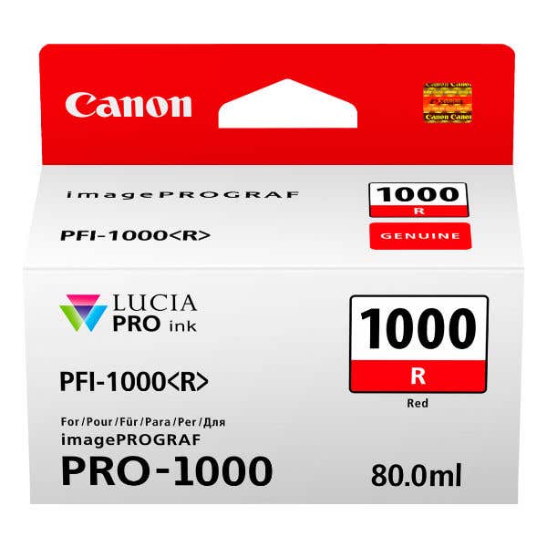Canon PFI-1000R Red Ink Tank for Pixma PRO-1000
