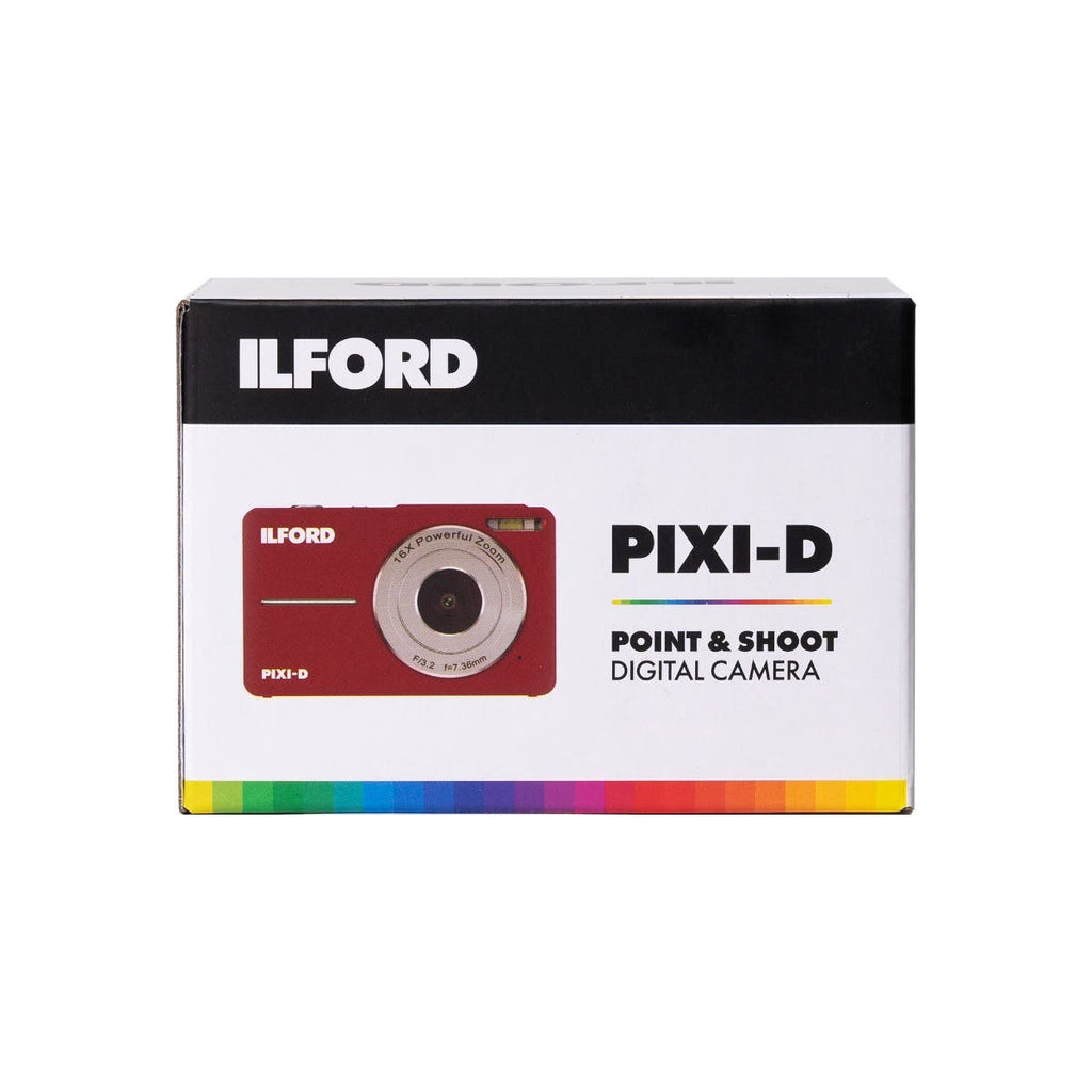 Ilford PIXI-D Digital Camera - Red - Bonus 32GB Card