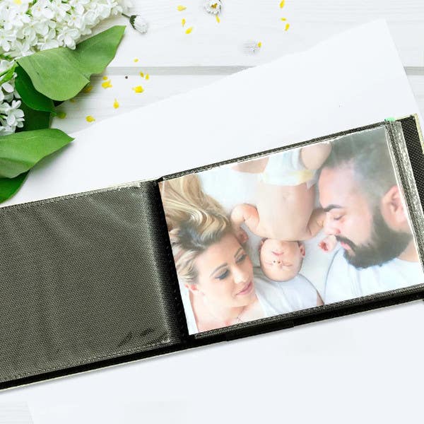 Profile Citi Leather Silver 5x7 60 Photos Slip In Album